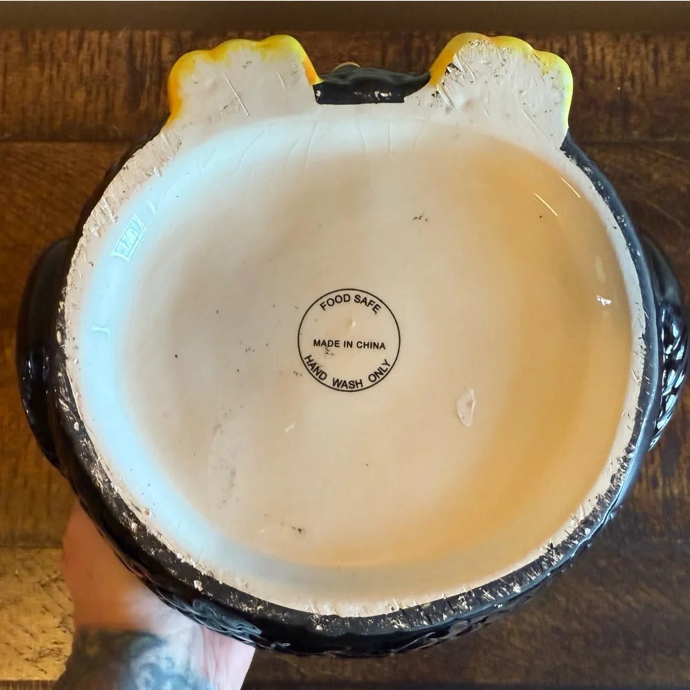 Halloween Owl Ceramic Bowl